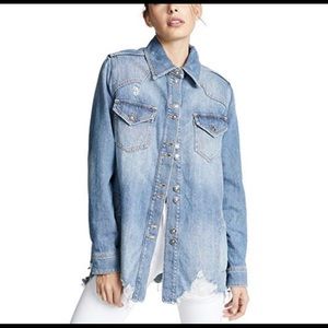 Free People denim Jacket NWOT